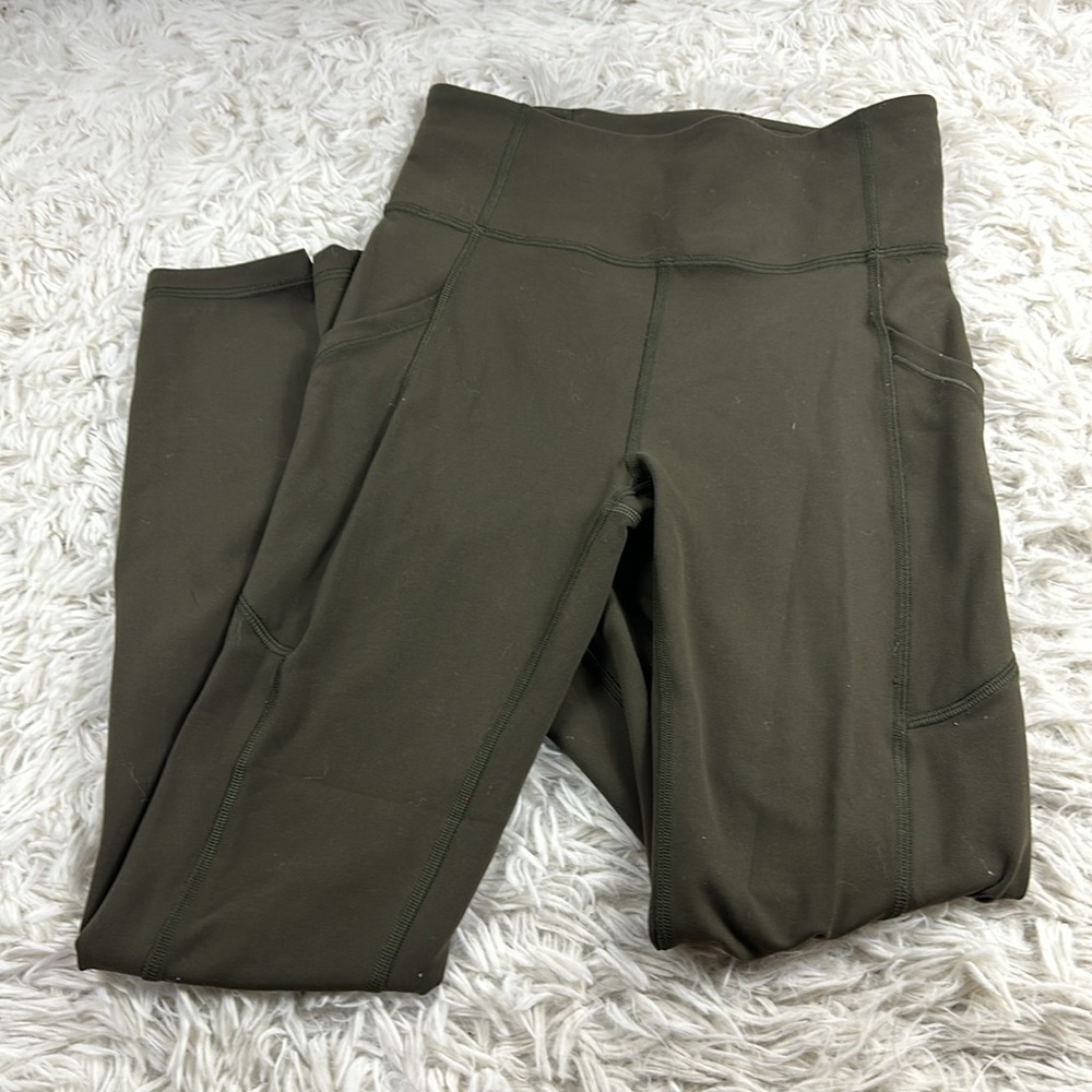 Lululemon Invigorate High-Rise Tight 25" Dark Olive
